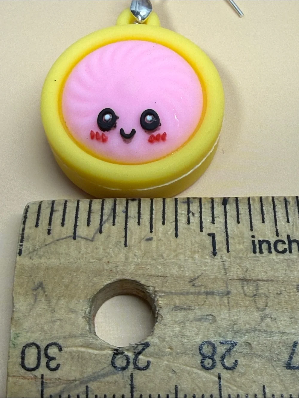 Cute Kawaii Pink Dumpling Earrings